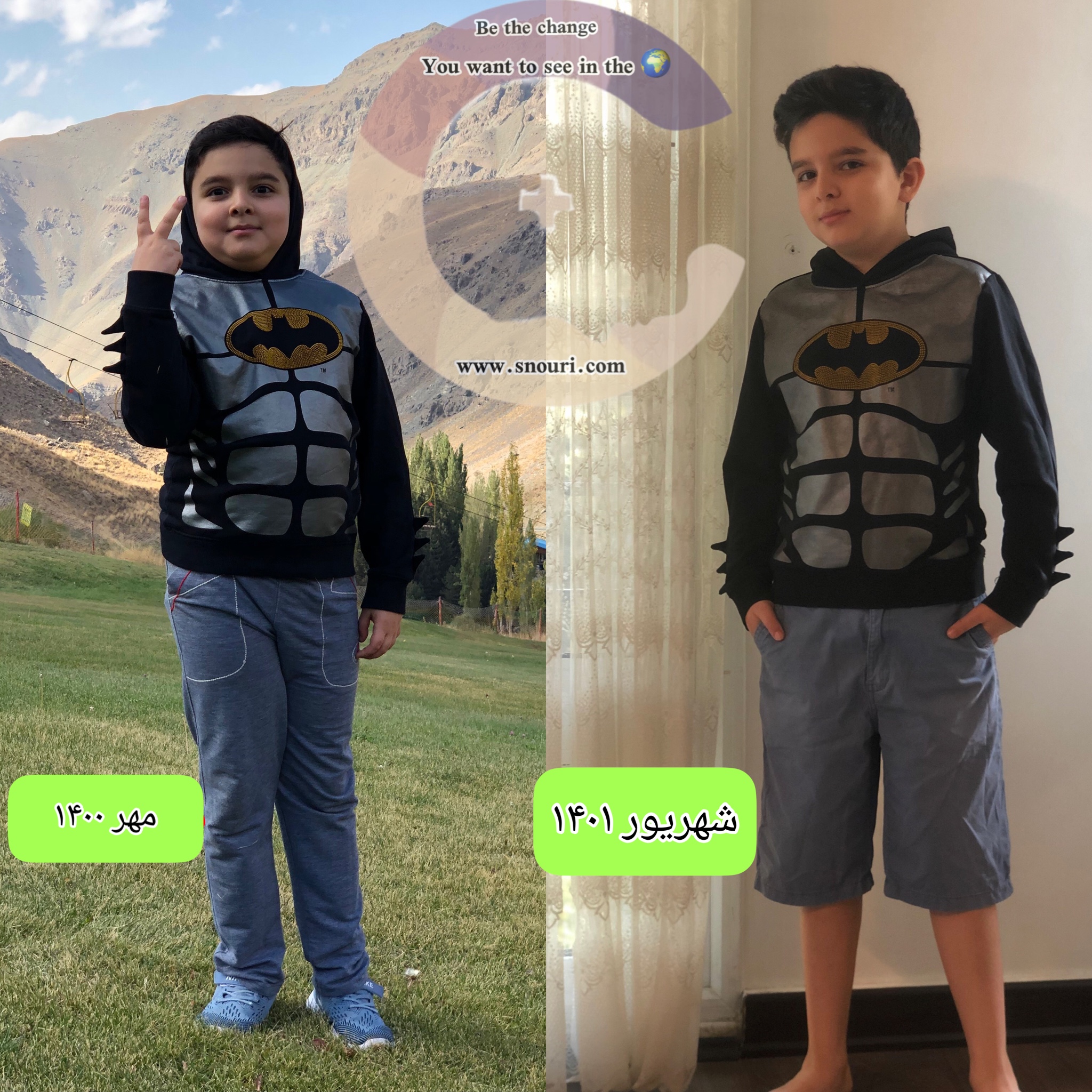 پسر 9 ساله من-5 کیلو کاهش وزن بدون ورزش و رژیم بصورت کاملا طبیعی